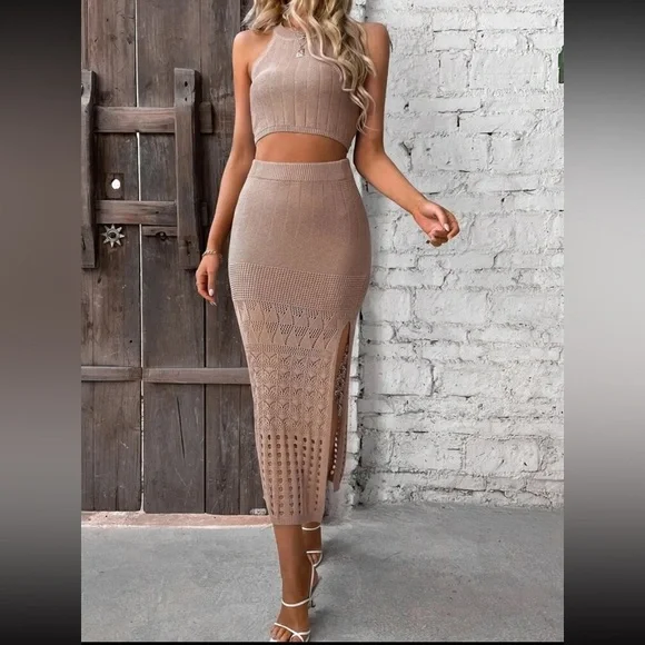 Summer Two Piece Skirt Beach Outfit - Picture 4 of 6